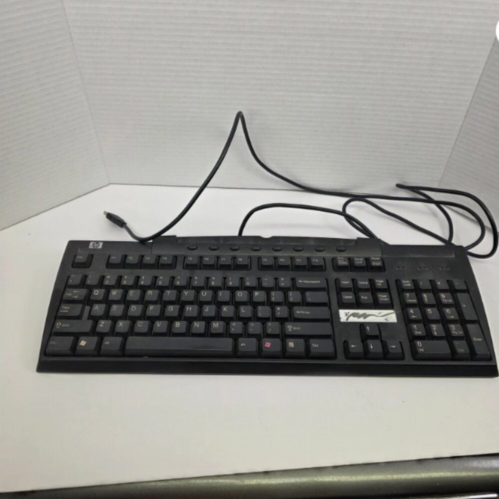 Hewlett Packard HP Wired USB Multimedia KU-9963 Keyboard TESTED